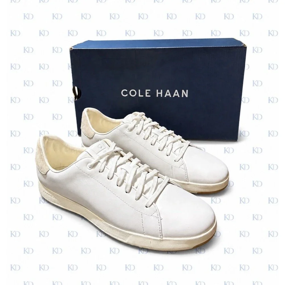 Cole Haan GrandPro Tennis Sneaker White Women’s Size 9.5B New